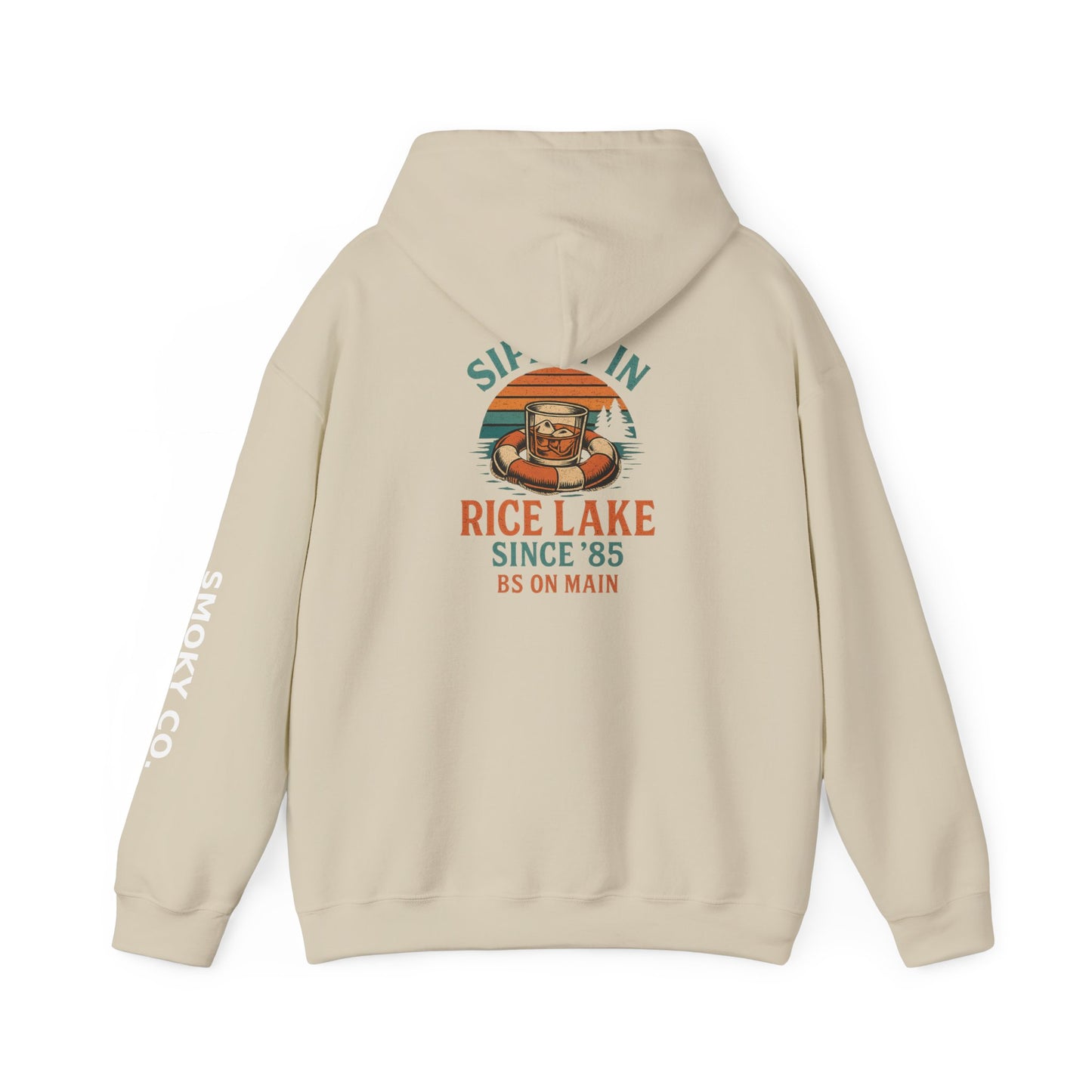 Vintage Vibe Hooded Sweatshirt - Rice Lake Since '85