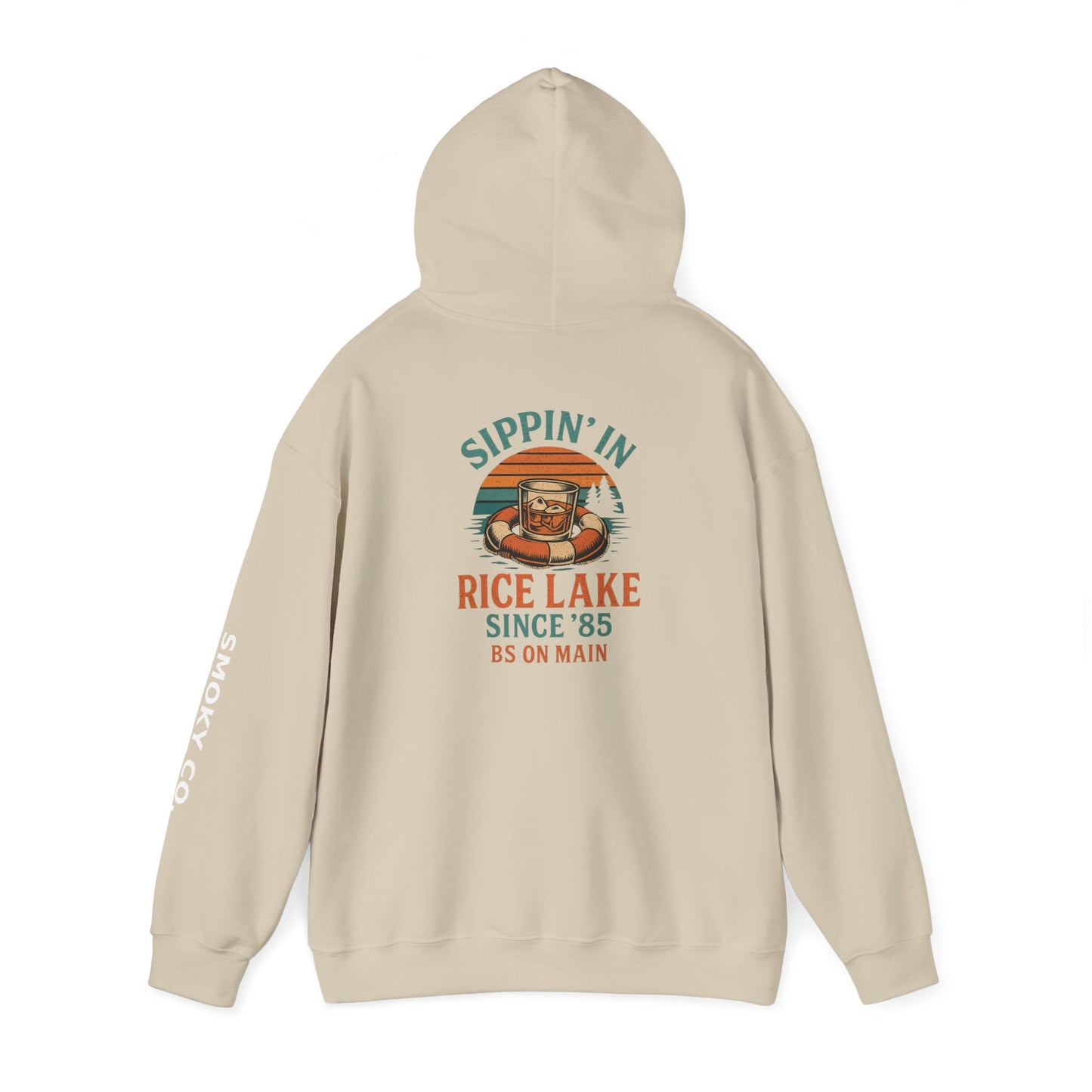 Vintage Vibe Hooded Sweatshirt - Rice Lake Since '85