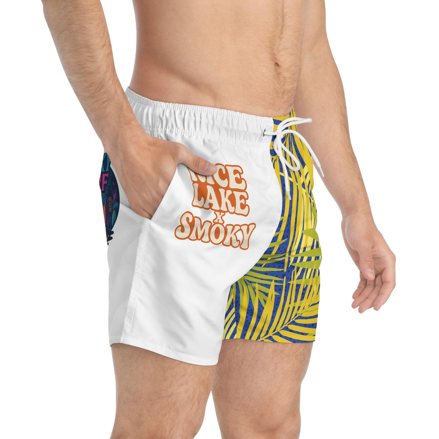 Tropical Swim Trunks - Rice Lake & Smoky Surf Design