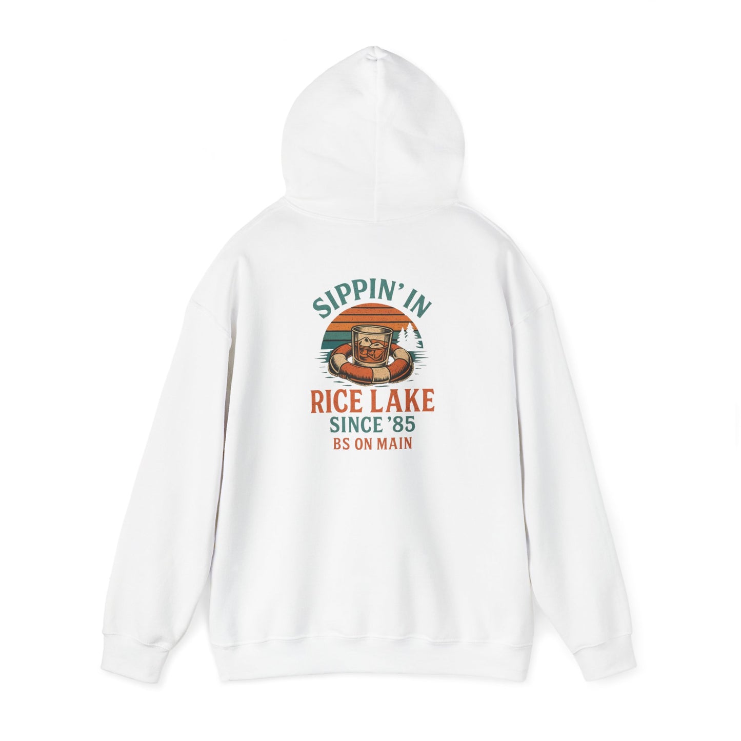 Vintage Vibe Hooded Sweatshirt - Rice Lake Since '85