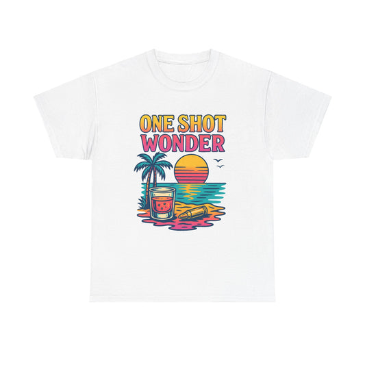 Unisex Heavy Cotton Tee - One Shot Wonder Sunset Vibe